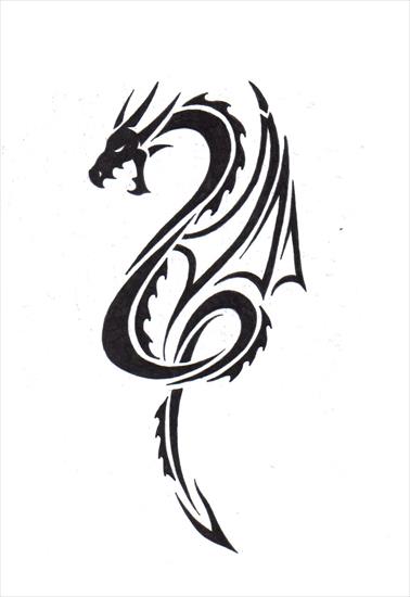 Wzory tatuaży - Tribal_Dragon_by_LBalch86.jpg