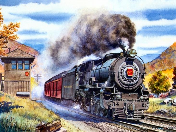 pociągi - Howard_Fogg_036_Pennsylvania_K4_Steam_Locomotive_5471.jpg