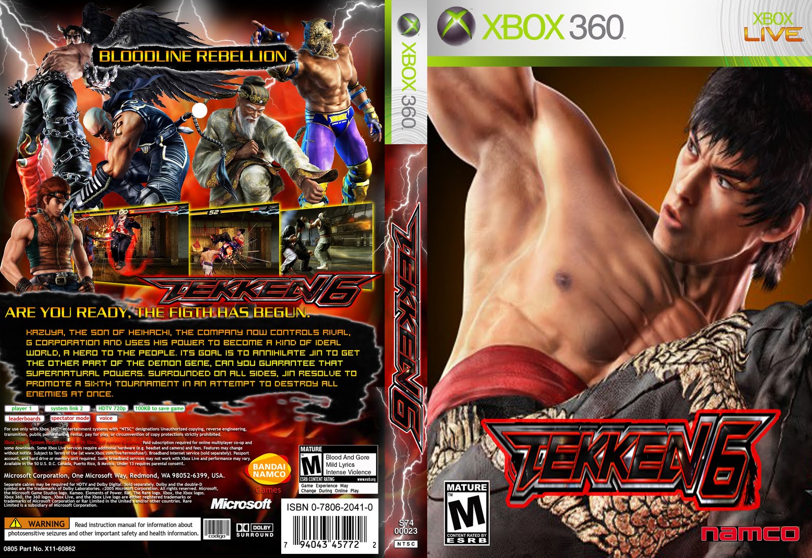 gry xbox 360 - Tekken_6_CUSTOM-front-www.FreeCovers.net.jpg