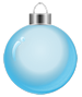 Bombki-png - Girlie Christmas Tree to Decorate_Blue Ball_Scrap and Tubes1.png