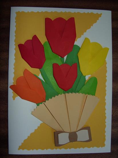 Dzień Matki - kartka - tulipany....JPG