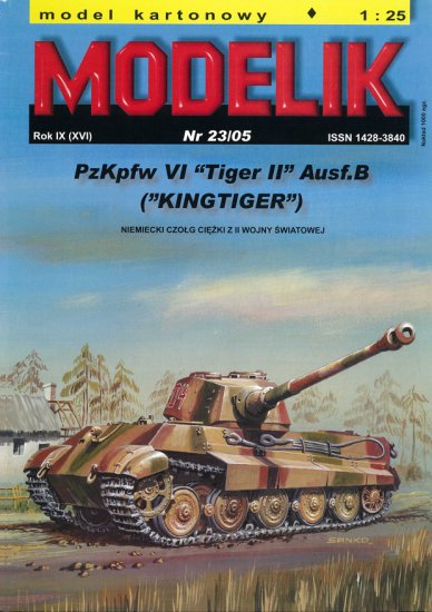 Modelik 2005-23 -  PzKpfw VI Tiger II Ausf.B KingTiger niemiecki czołg ciężki z II wojny światowej - 01.jpg