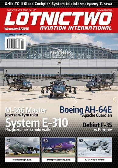 Lotnictwo Aviation International - Lotnictwo AI 2016-09 okładka.jpg