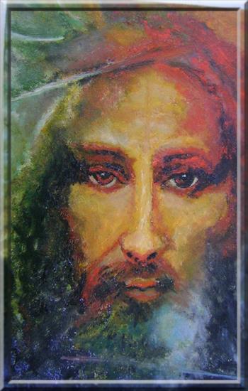 ikony i obrazy sakralne - 020a1-Oblicze Pana Jezusa-oleje.pr.własna.jpg
