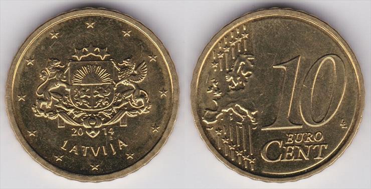 ŁOTWA - 10 Euro Cents 2014--.jpg