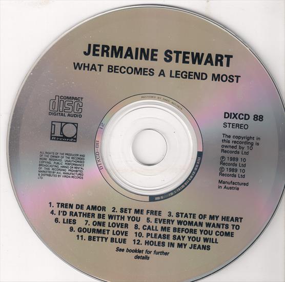 What Becomes a Legend Most CD - 1989 - Jarmaine Stewart - What becomes a legend most płyta.jpg