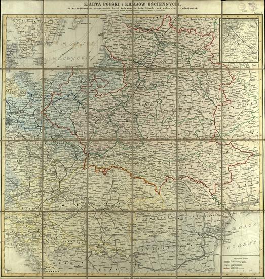 STARE mapy Polski - Karta Polski i krajow osciennych   1863_m.jpg