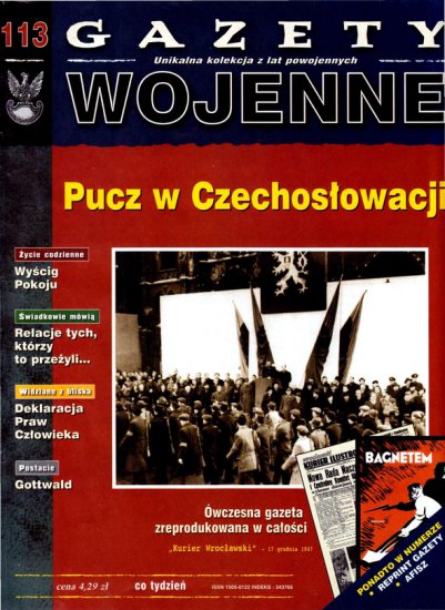 Gazety Wojenne - 113. Pucz w Czechosłowacji okładka.jpg