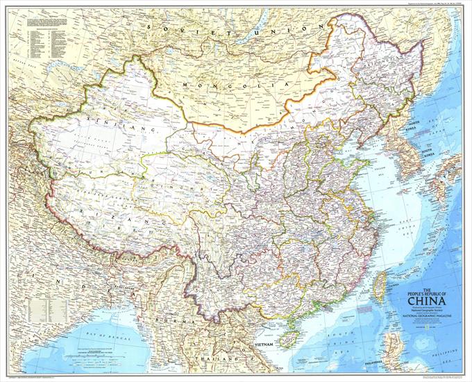 Mapy National Geographic. 539 map. Wysoka jakość - China - The Peoples Republic 1980.jpg