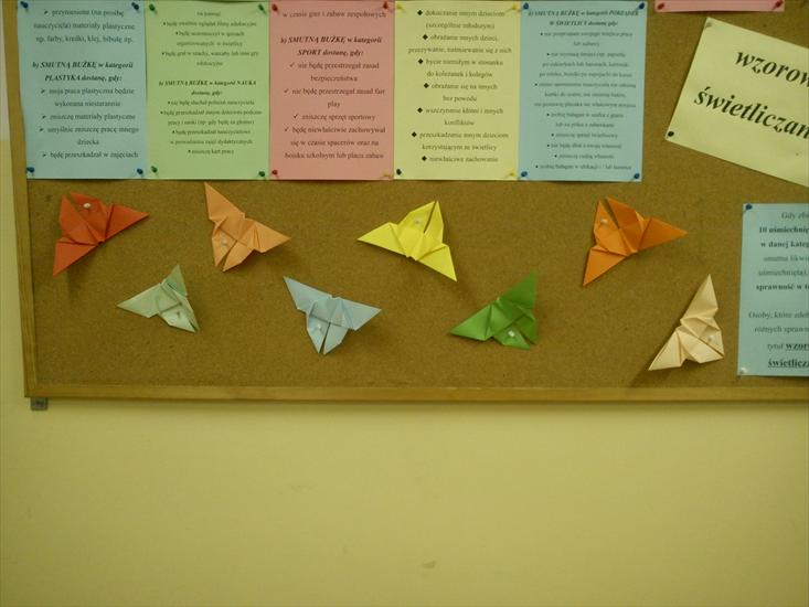 origami przestrzenne - motyle origami 01.JPG