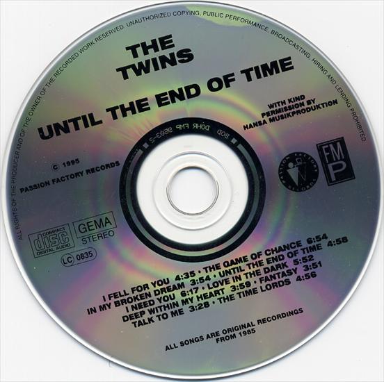 The Twins - Until the End of Time 1985 - The Twins - Until The End Of Time cd.jpg