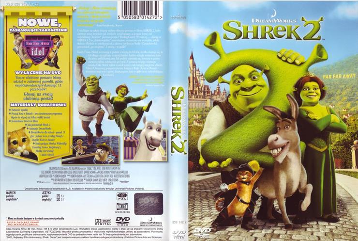 okładki do bajek dvd - Shrek 2.jpg