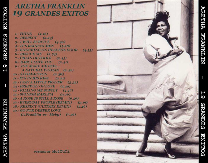 Aretha Franklin - 19 Grandes Exitos - Aretha Franklin - 19 GRANDES EXITOS-trasera.JPG