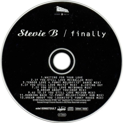 Stevie B - Finally 1996 - CD.jpg