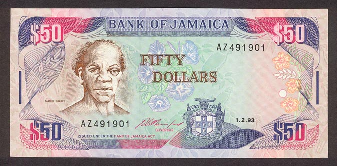 Jamaika - JamaicaP73b-50Dollars-1993-donatedth_f.jpg
