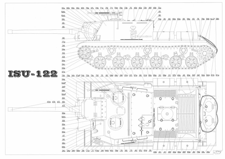 Modelik 2005-11 -  ISU-122 radzieckie działo samobieżne z II wojny światowej A3 - 07.jpg