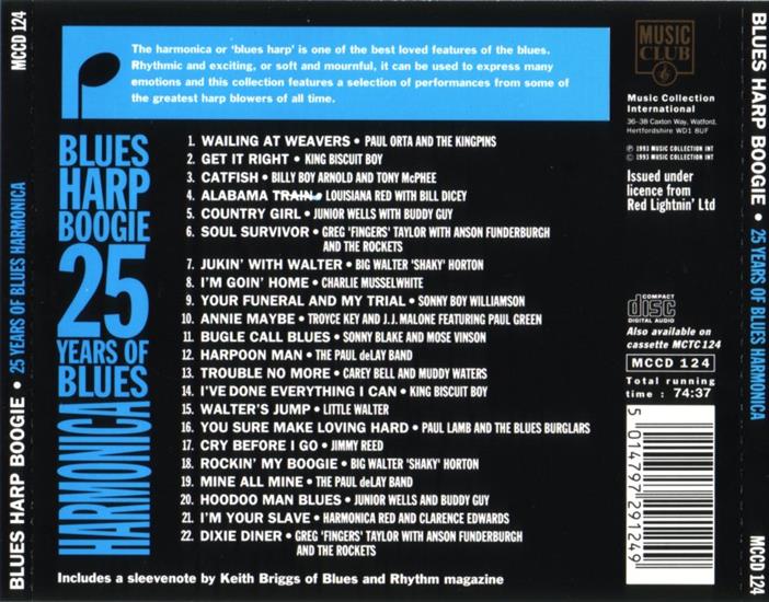 Blues Harp Boogie - 1993 - 25 Years  Of Blues Harmonica - Blues Harp Boogie. 25 Years Of Blues Harmonica - Back.jpg