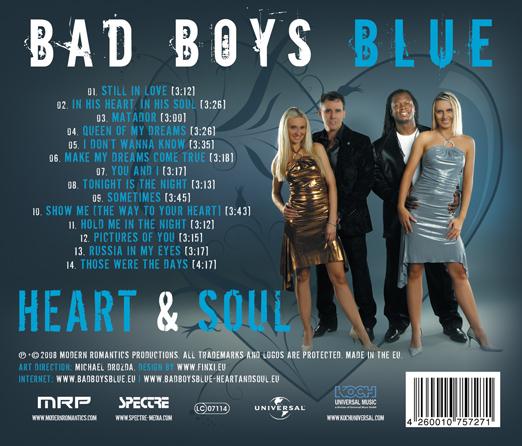 Bas Boys Blue - Heart  Soul 2008 - Bad Boys Blue - Heart  Soul Back.JPG