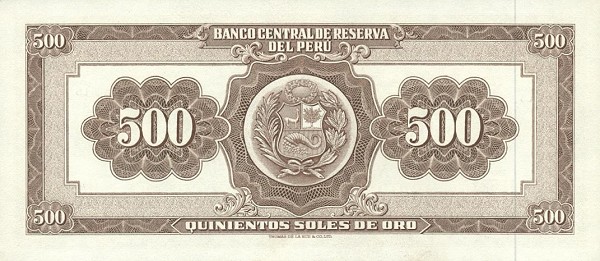 Peru - PeruP87-500SolesDeOro-1963-donatedsb_b.jpg
