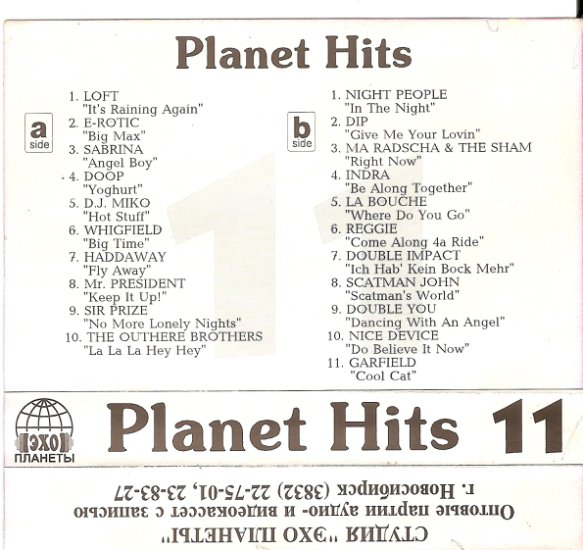 Planet Hits - Planet Hits 11 Back.jpg