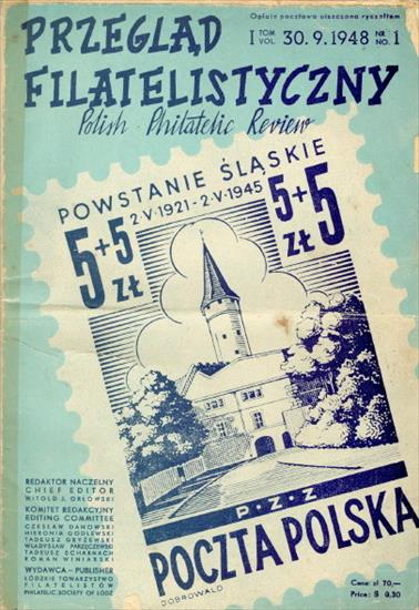 Przegląd Filatelistyczny 1948-1950 - Przegląd filatelistyczny 1948 Vol.I Magazine Nr. 01 01.jpg