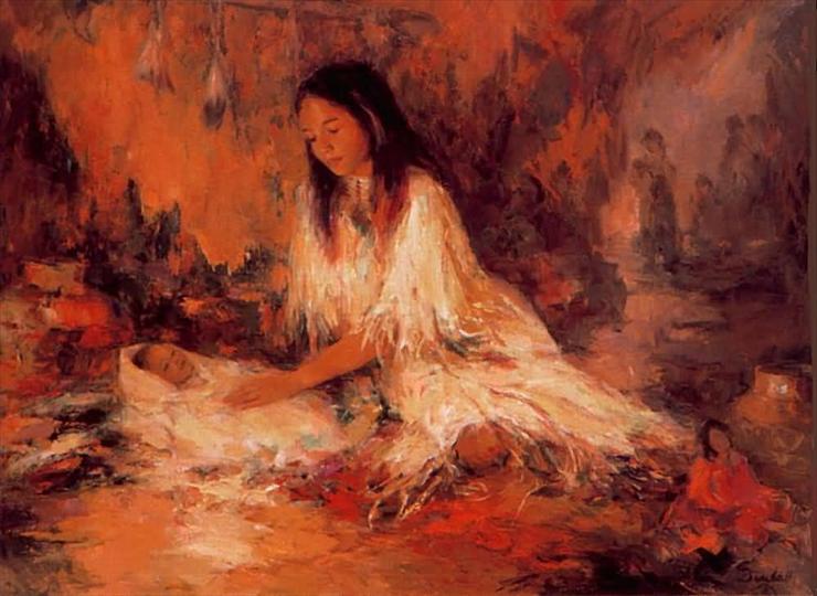 NATIVE INDIAN ART - The-Young-Mother-1000x731.jpg