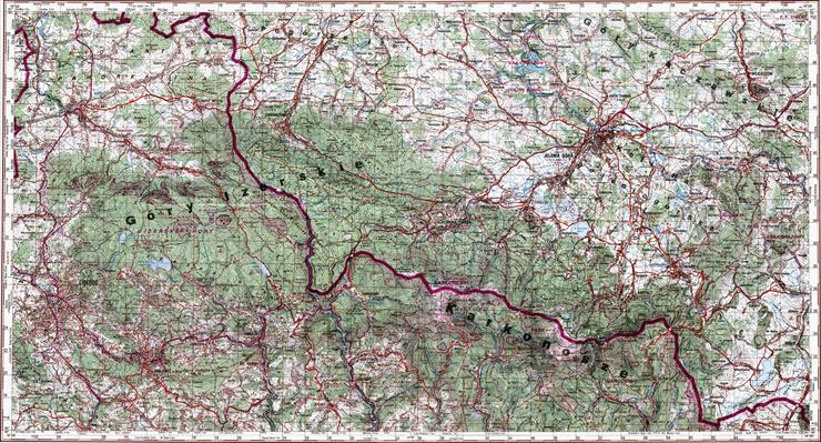 Topograficzna mapa Polski - m33-43-44-Jelenia Gora.jpg