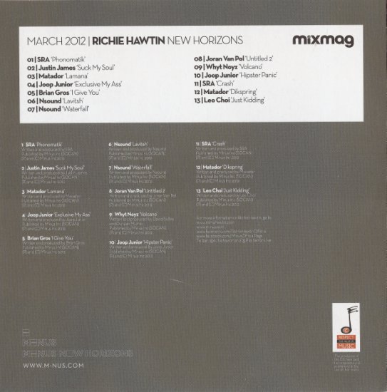 Mixmag Presents Richie Hawtin New Horizons 2012 - 00 va - mixmag presents richie hawtin new horizons mag-2012-back.jpg