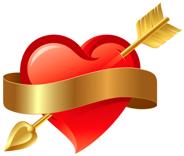 Serca - Red_Heart_with_Arrow_PNG_Clipart.png