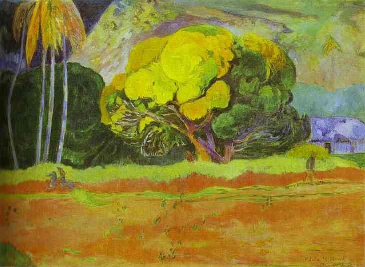 Paul gaugin - Gauguin - Fatata Te Mou At The Foot Of A Mountain.jpg