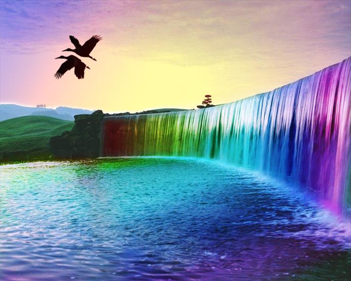 oboi - Rainbow-Waterfalls-Of-Dreams.jpg