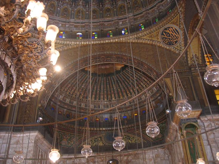 Architektura - Muhammad Ali Mosque in Cairo - Egypt interior.jpg