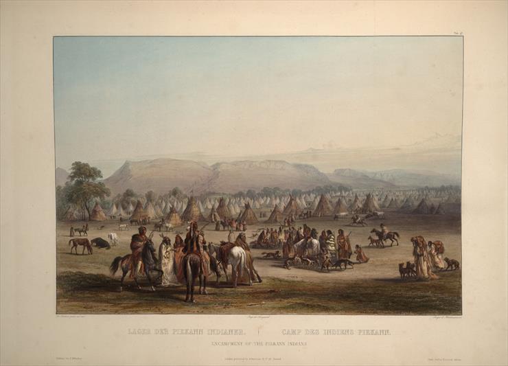 1809-1893 Karl Bodmer - 1839 Karl Bodmer 76 - Encampment Of The Piekann Indians.jpg