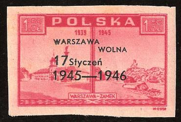 Znaczki 1925 - 1946 - 388 - 1946 - 1 rocznica wyzwolenia Warszawy.bmp